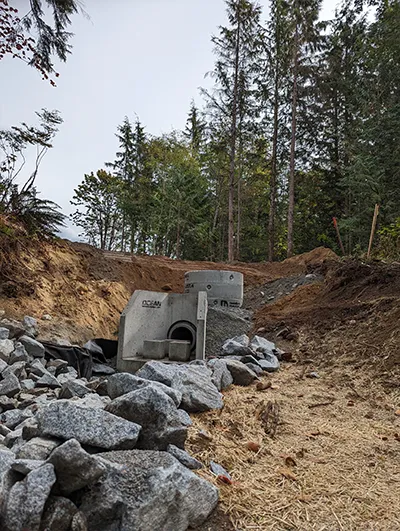 new water pipeline installation